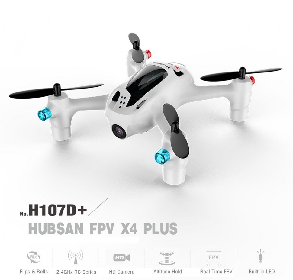 Радиоуправляемый квадрокоптер Hubsan H107D+ RTF 2.4G - H107D+