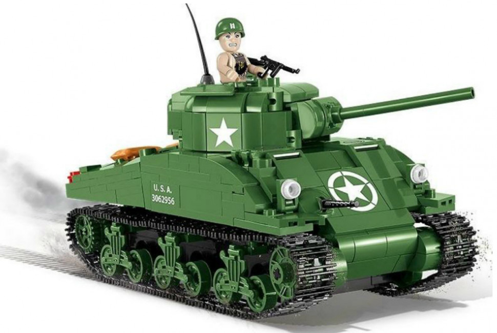 Конструктор COBI Танк Sherman M4A1 - COBI-2464A