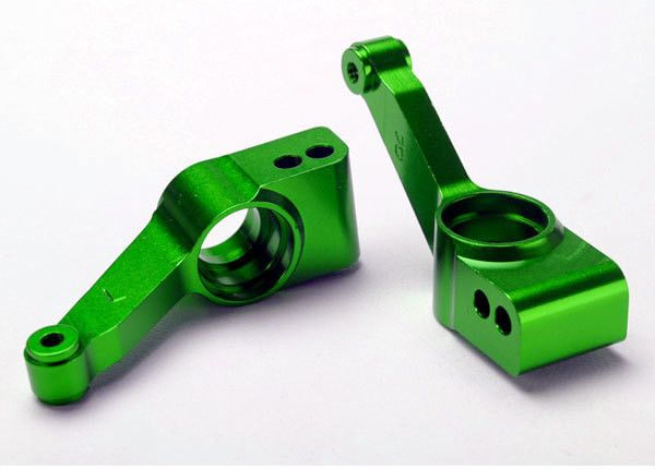 Carriers, stub axle (green-anodized 6061-T6 aluminum) (rear) (2) - TRA1952G