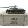 Радиоуправляемый танк Taigen ИС-2 модель 1944, СССР, зеленый, деревянная коробка RTR масштаб 1:16 2.4G - TG3928-1G-BOX