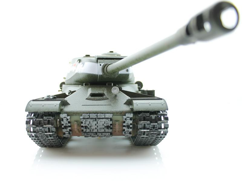 Радиоуправляемый танк Taigen ИС-2 модель 1944, СССР, зеленый, деревянная коробка RTR масштаб 1:16 2.4G - TG3928-1G-BOX