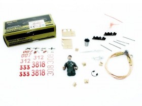 Набор наклеек и аксессуаров для танка Tiger 1 (поздняя версия, металлическое шасси), неокрашен - TG3818-035D