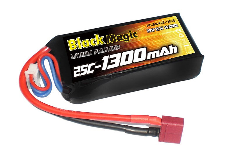 Аккумулятор Black Magic 11.1V 3S 25C 1300 mAh - BM-F25-1303D