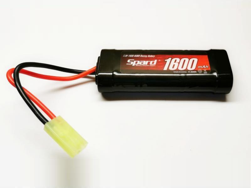 Аккумулятор Spard Ni-Mh 7.2V 1600mAh, Mini Tamiya - SP16NM72MT