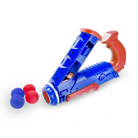 Синий помповый пистолет с шарами CS toys - 055-3