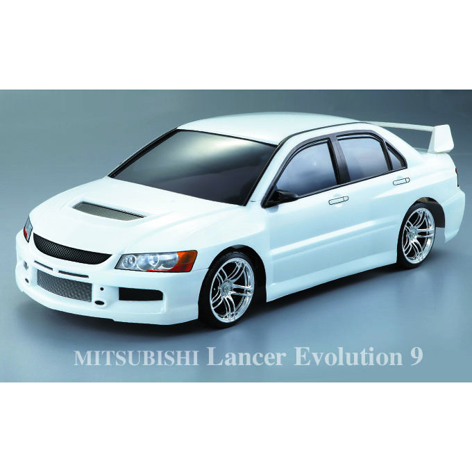 Кузов Mitsubishi Lancer Evolution 9 с отражателями и спойлером - SWS-B-EVO9