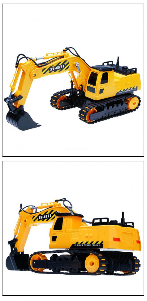 Радиоуправляемый экскаватор Double Eagle масштаб 1:26 2.4G - E571-003