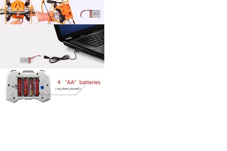 Радиоуправляемый квадрокоптер SkyWalker 1336 4CH 6-Axis Gyro Climbing Wall RC RTF 2.4G - HM1336