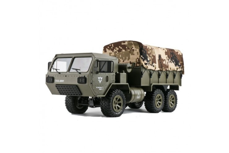 Радиоуправляемая машина Heng Long американский военный грузовик 6WD RTR масштаб 1:16 2.4G - FY004A-1