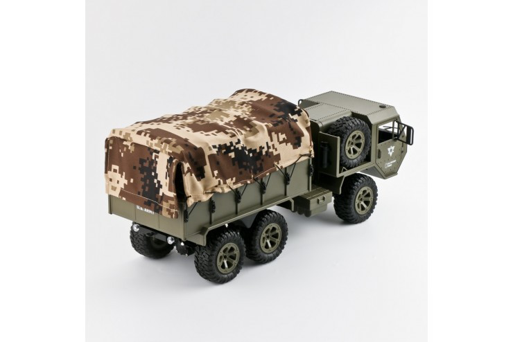 Радиоуправляемая машина Heng Long американский военный грузовик 6WD RTR масштаб 1:16 2.4G - FY004A-1