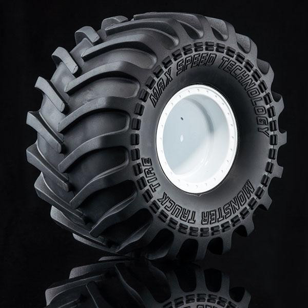 Колесо Monster truckwheels w| monster truck tire (white) - MST-103023W