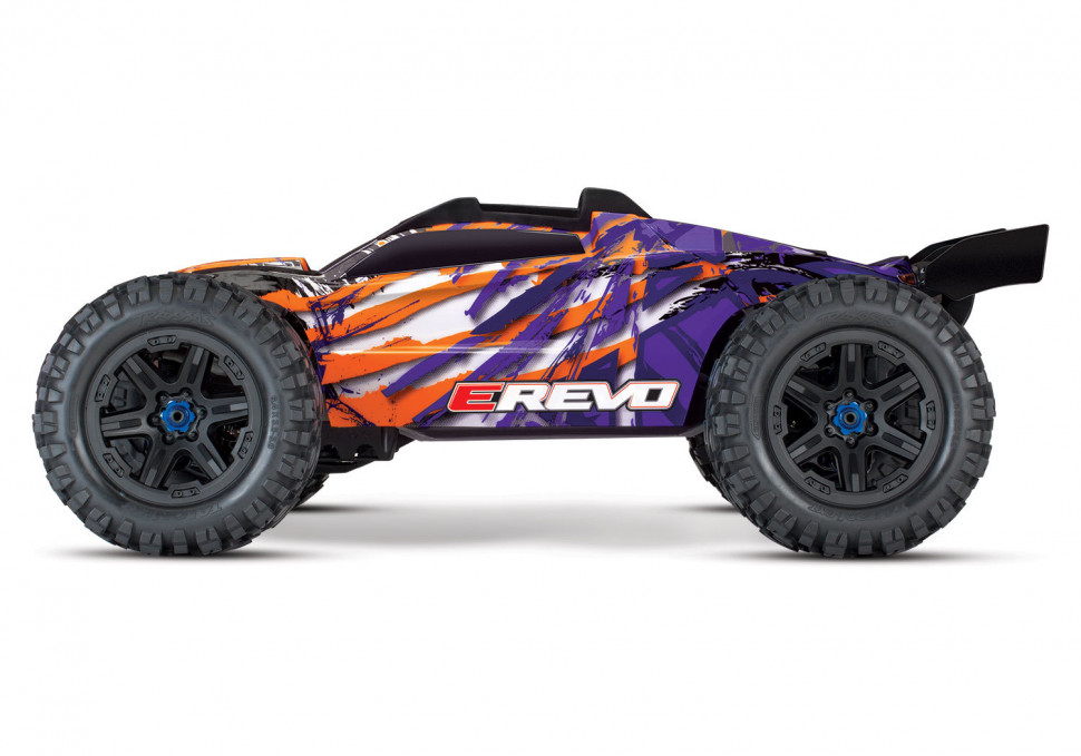 Радиоуправляемый трагги Traxxas E-Revo VXL Brushless Orange 4WD RTR масштаб 1:10 2.4G - TRA86086-4-PRPL