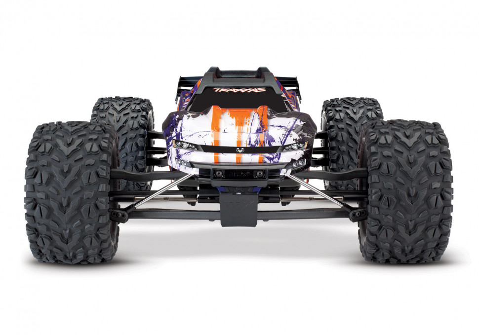 Радиоуправляемый трагги Traxxas E-Revo VXL Brushless Orange 4WD RTR масштаб 1:10 2.4G - TRA86086-4-PRPL
