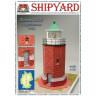 Сборная модель Shipyard маяк Rotes Kliff Lighthouse (№87), масштаб 1:72 - ML087