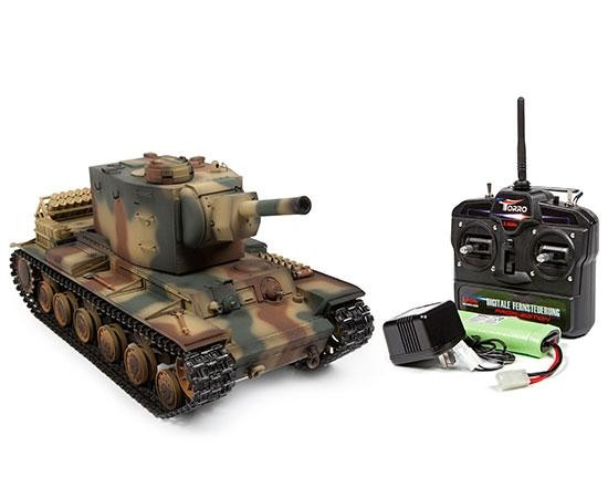 Радиоуправляемый танк Torro Russia КВ-2 RTR масштаб 1:16 2.4G - TR1112438785