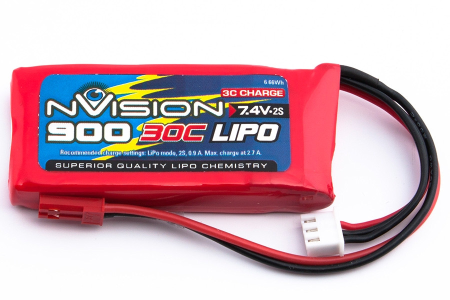 Аккумулятор nVision LiPo 7.4V 2S 30C 900 mAh - NVO1801
