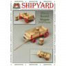 Сборная модель Shipyard телега с бочками (№80), масштаб 1:72 - ML080