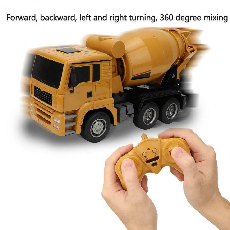 Радиоуправляемая бетономешалка HUI NA TOYS масштаб 1:18 2.4G - HN1333
