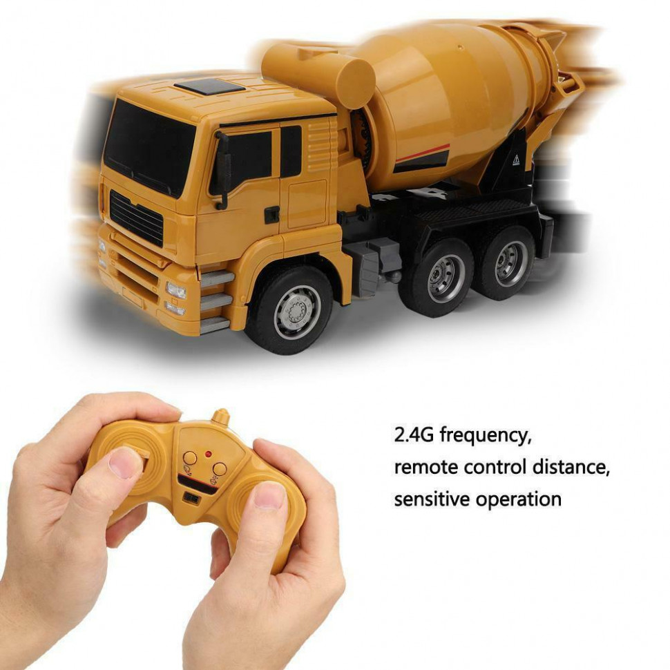 Радиоуправляемая бетономешалка HUI NA TOYS масштаб 1:18 2.4G - HN1333