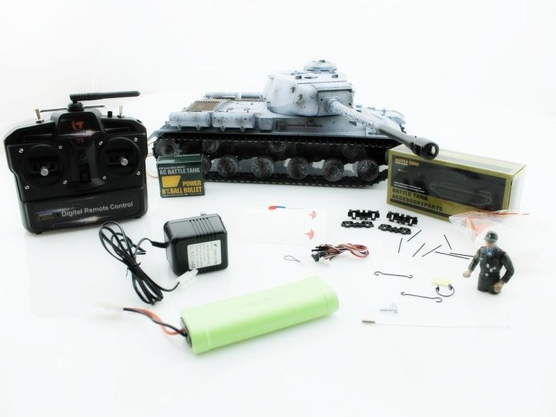 Радиоуправляемый танк Taigen ИС-2 модель 1944 (СССР) (зимний) RTR масштаб 1:16 2.4G - TG3928-1S