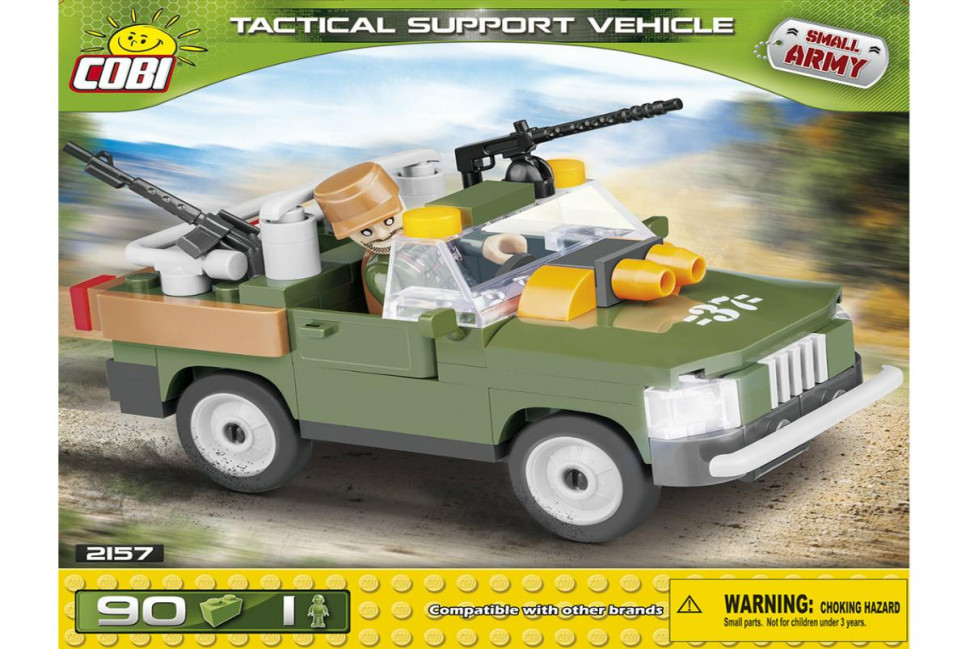 Пластиковый конструктор Джип Tactical support vehicle - COBI-2157