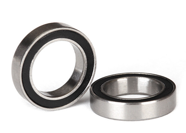 Подшипники Ball bearings, black rubber sealed (12x18x4mm) (2) - TRA5120A