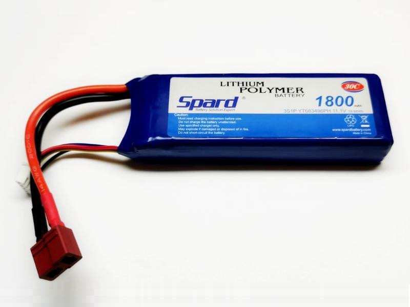 Аккумулятор Spard Li-Po 11.1V 1800mAh, 30C, T-plug - YT683496PH