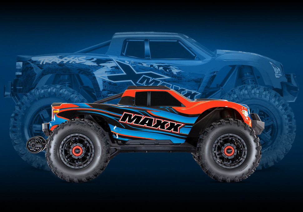 Радиоуправляемый монстр Traxxas Maxx 4WD RTR масштаб 1:10 2.4G - TRA89076-4-Or