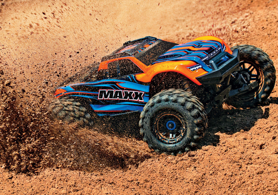 Радиоуправляемый монстр Traxxas Maxx 4WD RTR масштаб 1:10 2.4G - TRA89076-4-Or