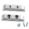 Alum. 3 wires clamps (silver) - MST-820068S