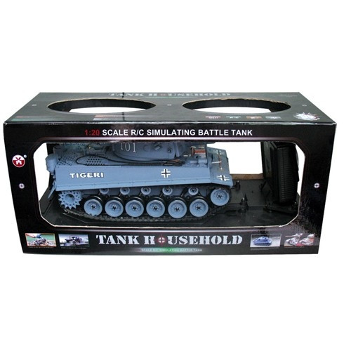 Радиоуправляемый танк HouseHold German Tiger Grey масштаб 1:20 40Mhz - 4101-1