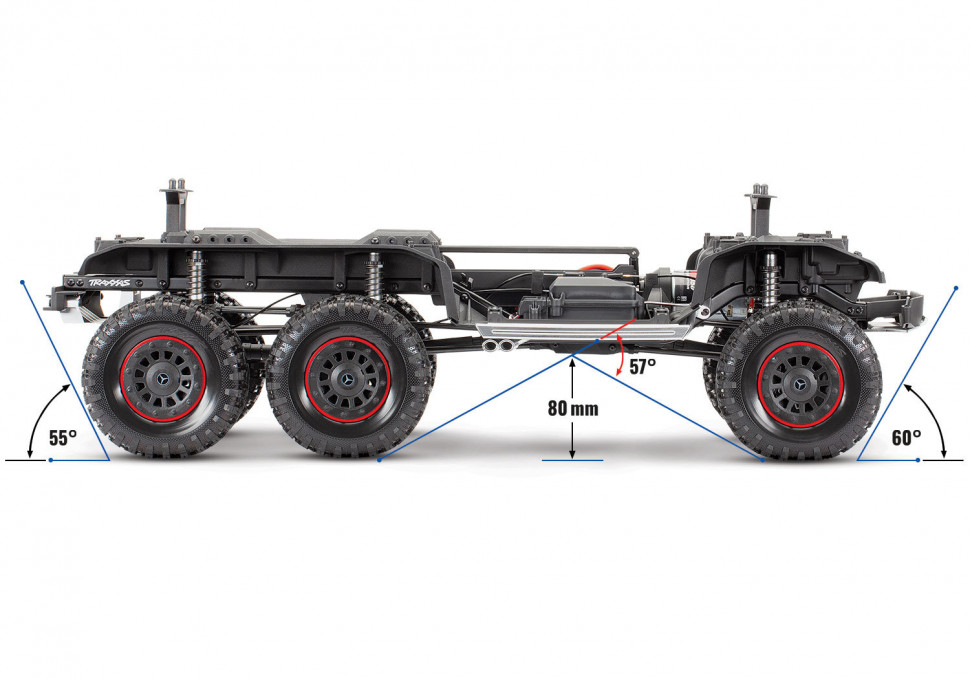 Радиоуправляемый краулер TRAXXAS TRX-6 Mercedes-Benz G 63 AMG RTR 6WD масштаб 1:10 2.4G - TRA88096-4-S