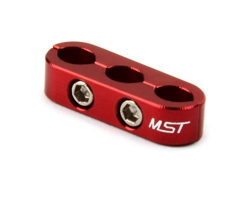 Alum. 3 wires clamps (red) - MST-820068R