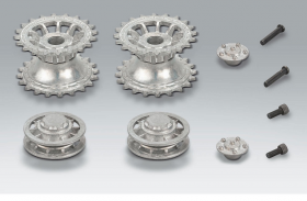 Звездочка ведущая и ленивец (металл) для Tiger 1 L - TG3818-004