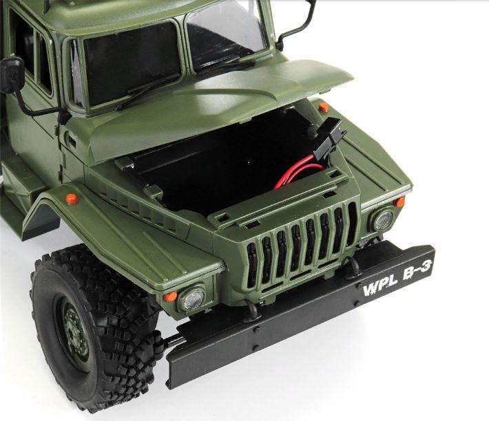 Радиоуправляемый внедорожник WPL Советский военный грузовик *Урал* 4WD RTR масштаб 1:16 2.4G - WPLB-36