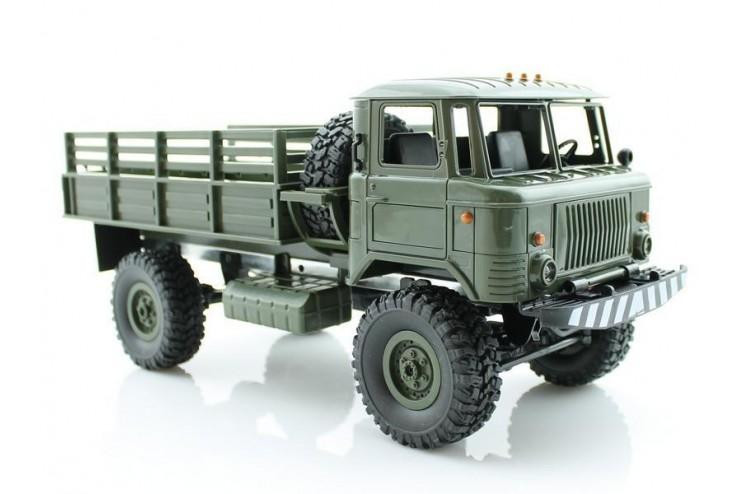 Радиоуправляемая машина WPL Газ 66 грузовая 1|16 + акб RTR 2.4G - WPLB-24-Green