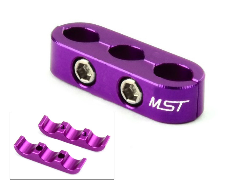 MST Alum. 3 wires clamps (purple) - MST-820068P