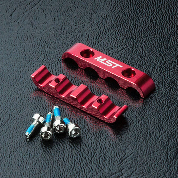 Alum. 4 wires clamps (red) - MST-820069R