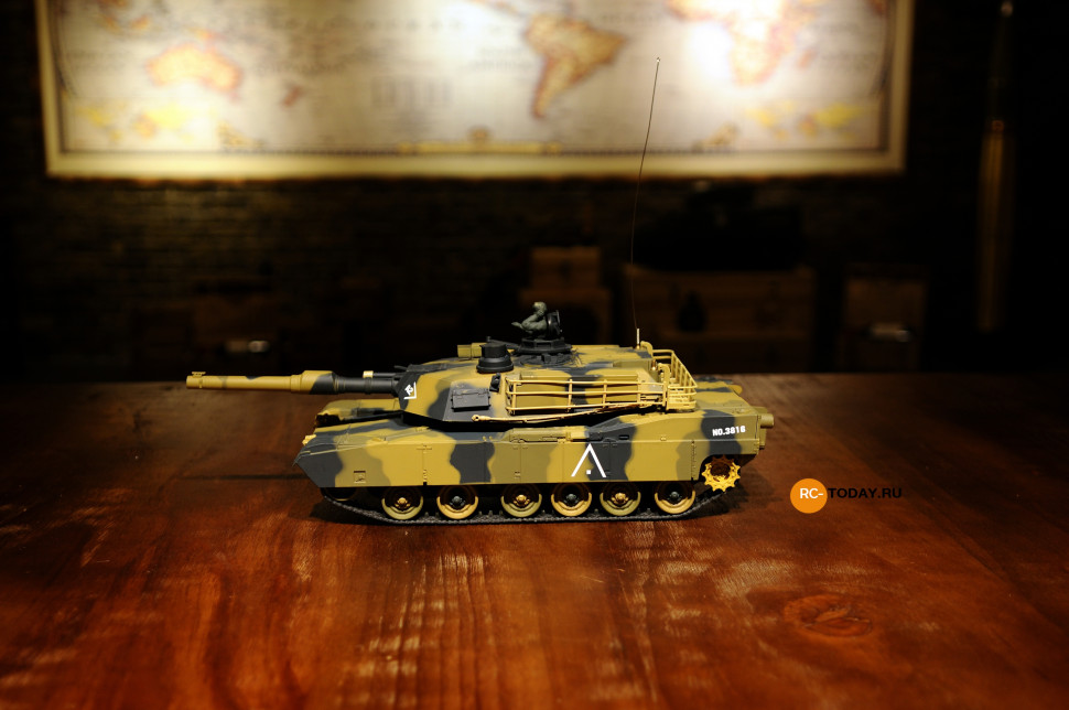 Радиоуправляемый танк Heng Long M1A2 Abrams Tank масштаб 1:24 40МГц - 3816