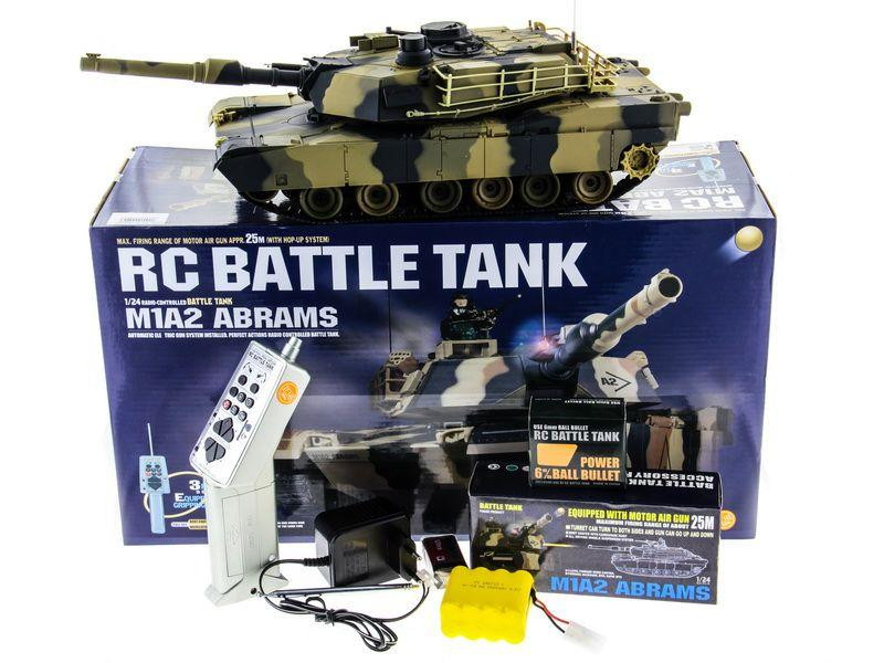 Радиоуправляемый танк Heng Long M1A2 Abrams Tank масштаб 1:24 40МГц - 3816