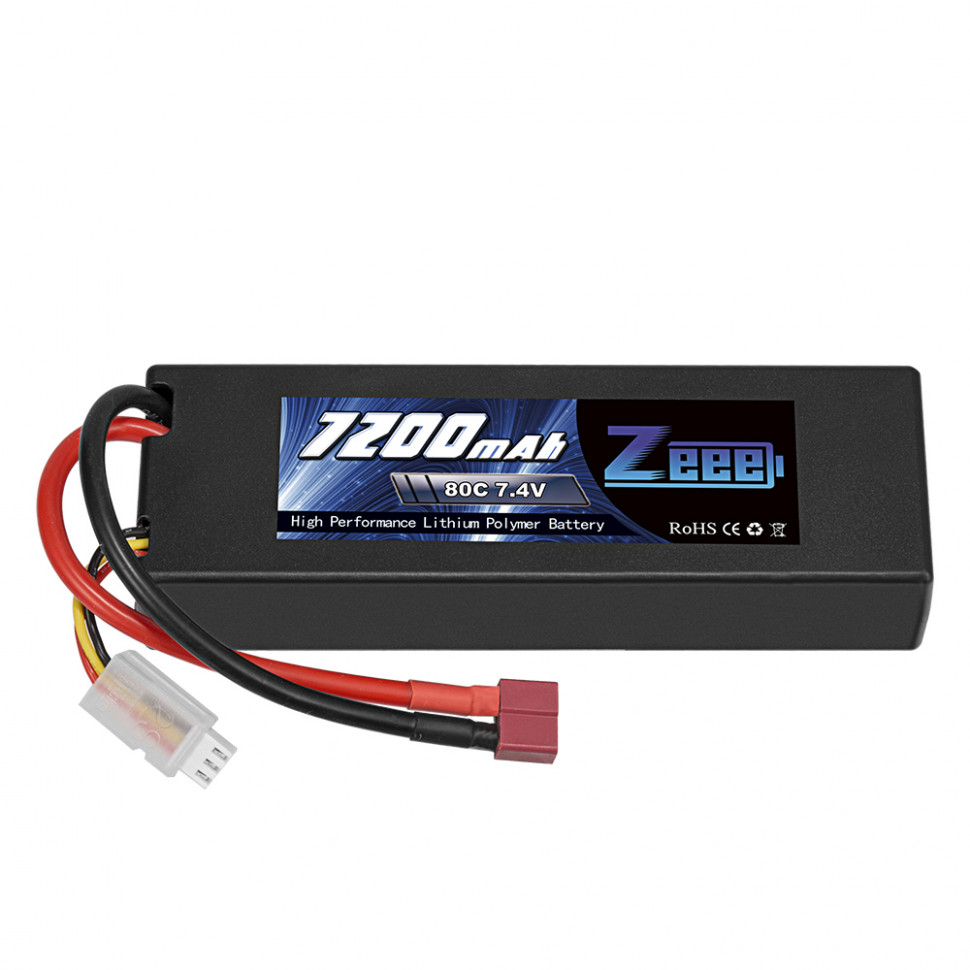Аккумулятор Zeee Power Li-Po 7.4v 7200mah 80c - zeee-7200-2s-80c