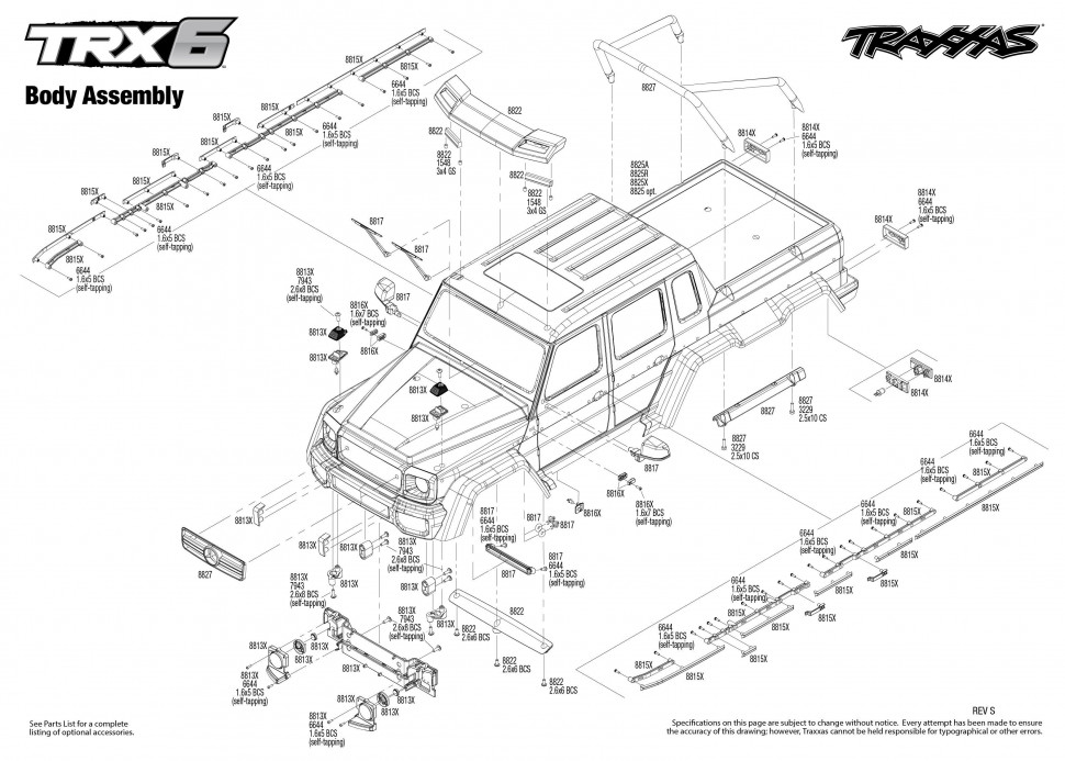 Радиоуправляемый краулер TRAXXAS TRX-6 Mercedes-Benz G 63 AMG RTR 6WD масштаб 1:10 2.4G - TRA88096-4-W