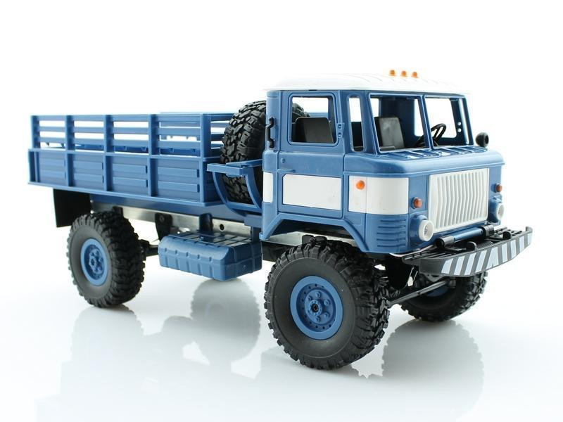 Радиоуправляемая машина WPL Газ 66 грузовая 1|16 + акб RTR 2.4G - WPLB-24-Blue