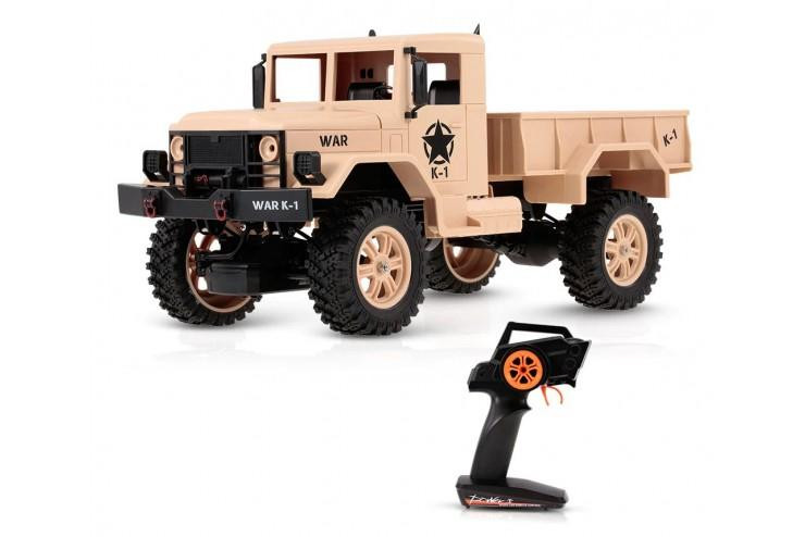 Радиоуправляемый внедорожник WL Toys Army Truck 4WD RTR масштаб 1:12 2.4G - WLT-124301