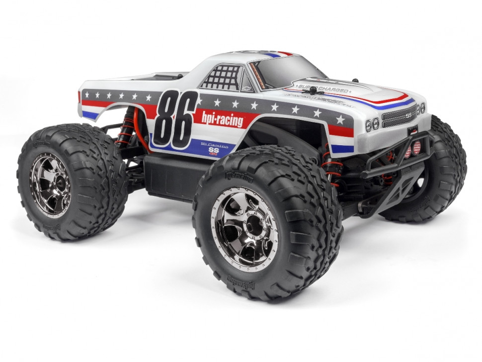 Радиоуправляемый монстр HPI SAVAGE XS FLUX CHEVROLET EL CAMINO SS 4WD RTR масштаб 1:12 2.4G - HPI-120093