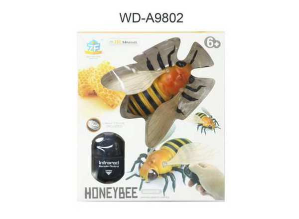 Интерактивное насекомое Junfa Toys Пчела р|у, световые эффекты - 9923