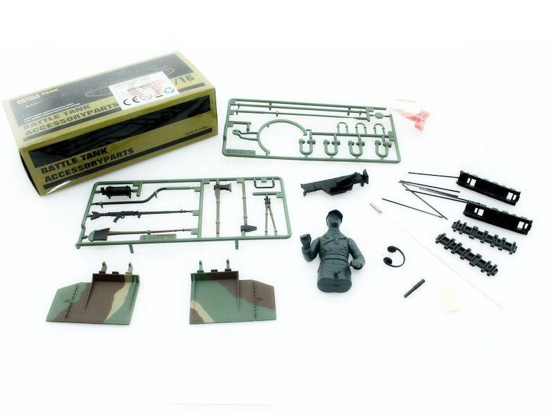 Набор наклеек и аксессуаров для танка King Tiger (Porsche), неокрашен - TG3888-035