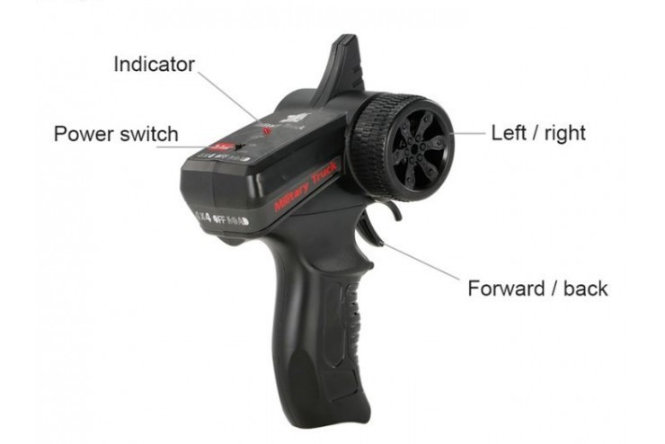 Радиоуправляемый военный грузовик WPL Army Truck 6WD RTR масштаб 1:16 2.4G - B-16