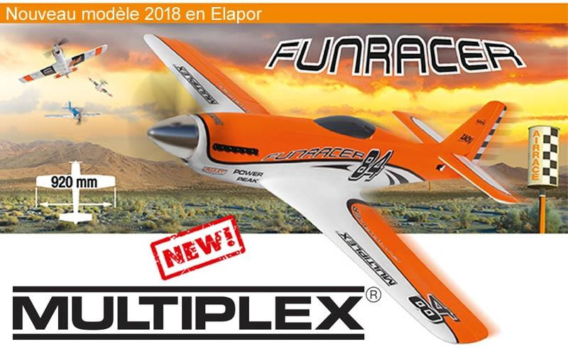 Радиоуправляемый самолет Multiplex RR FunRacer Orange Edition PNP - MPX-1-00518