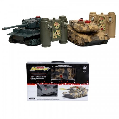 Радиоуправляемый танковый бой Huan QI Tiger vs Leopard масштаб 1:28 2.4G - 508C